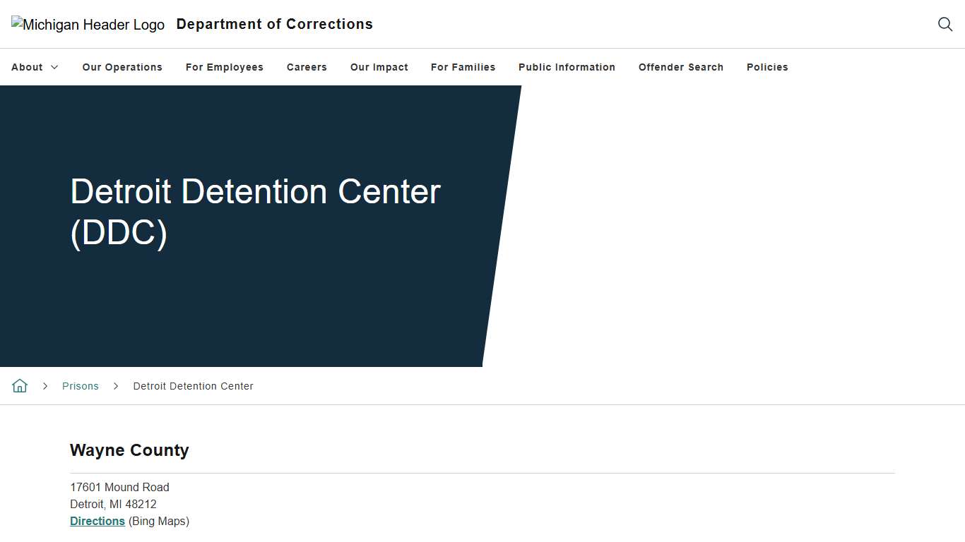Detroit Detention Center (DDC)
